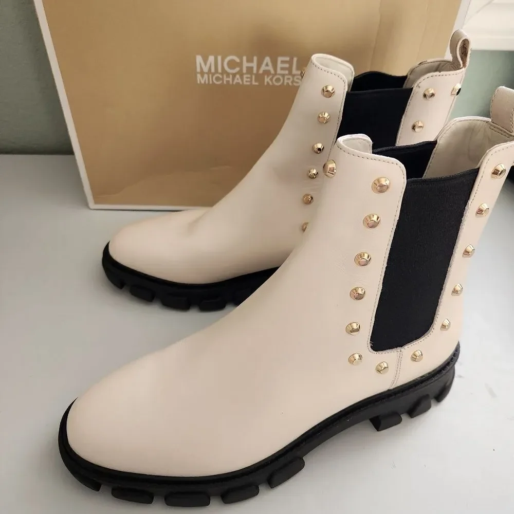 Michael Kors Astor Studded Women's Boots Size 7.5